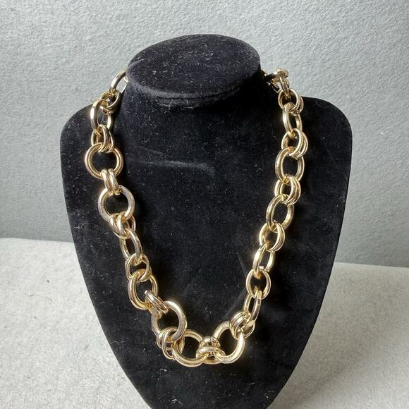 a new day Jewelry - A New Day Gold Tone Rope Link Chain Statement Fashion Necklace Adjustable